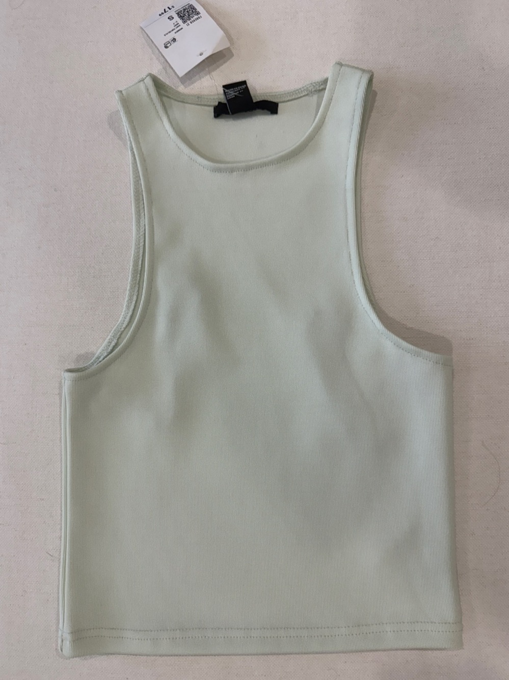 Forever 21 Mint Green Ribbed Tank Top
